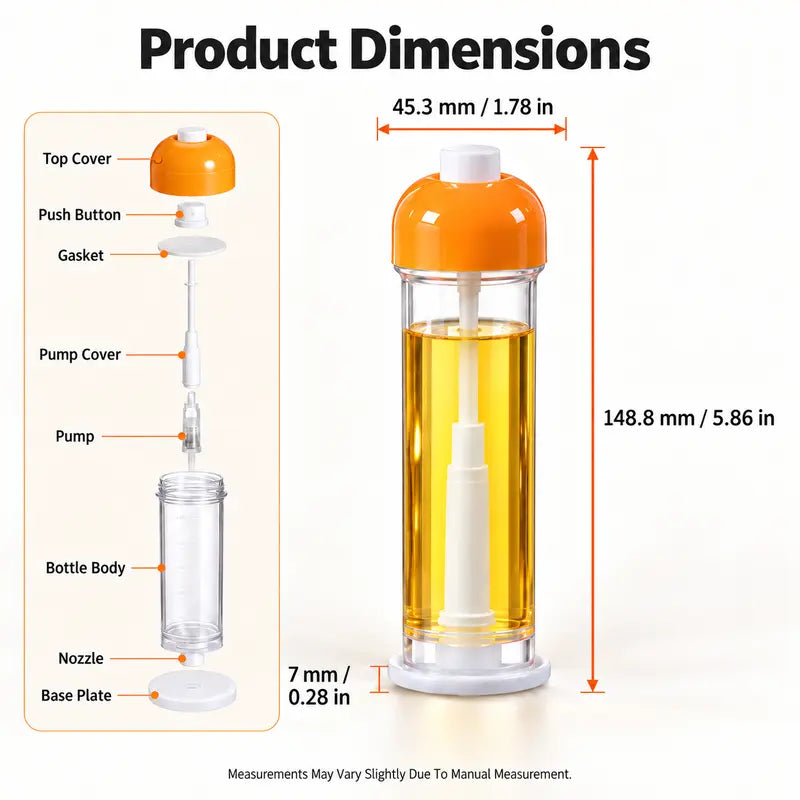 Only $10.99 Last Day Promotion! 🎁Refillable Olive Oil Sprayer Bottle
