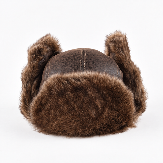 【34% OFF + FREE SHIPPING 🔥 TODAY ONLY】Vintage WWII Fur-Lined Winter Trapper Hat