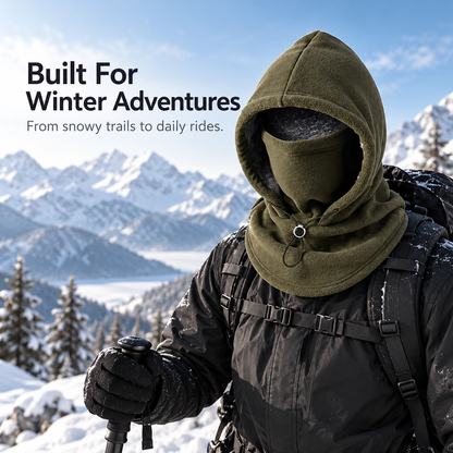 🔥Winter 45% OFF - Fleece Balaclava Hood – Full Face & Neck Winter Protection