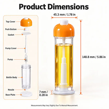 Only $10.99 Last Day Promotion! 🎁Refillable Olive Oil Sprayer Bottle