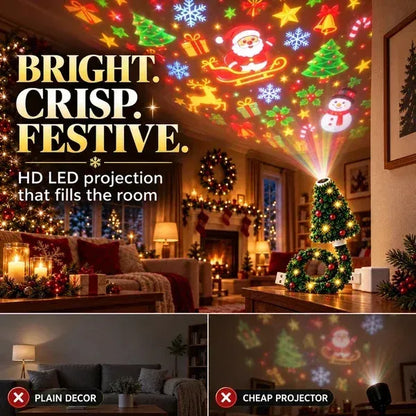 🔥 Magical Christmas Tree USB Projector Light – Festive Holiday Atmosphere Lamp