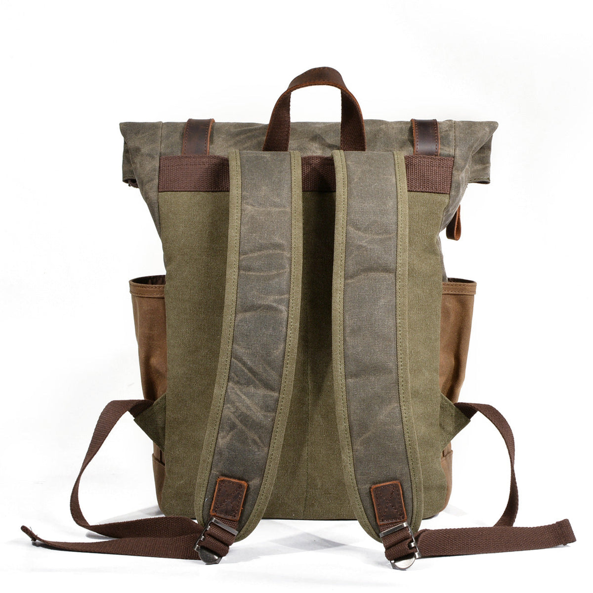 Vintage WWII  Waxed Canvas Military Backpack