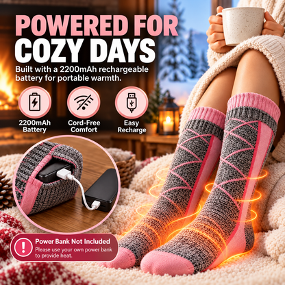 🔥 Rechargeable Heated Socks – 4 Heat Levels