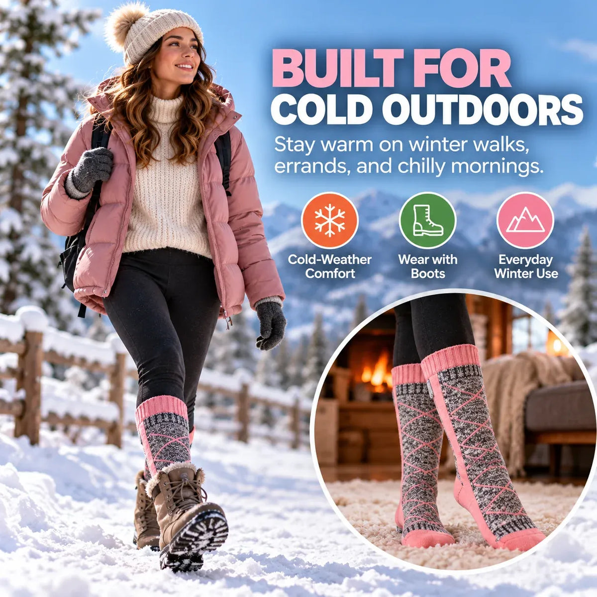 🔥 Rechargeable Heated Socks – 4 Heat Levels
