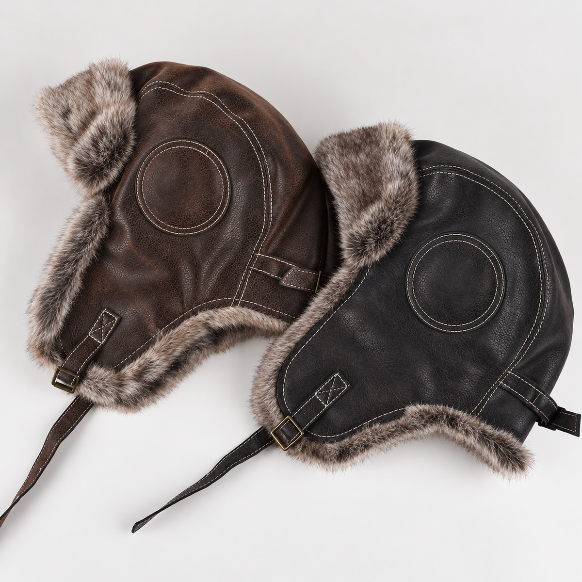 🔥 45% OFF TODAY ONLY 🔥 Vintage WWII  Fur-Lined Aviator Hat
