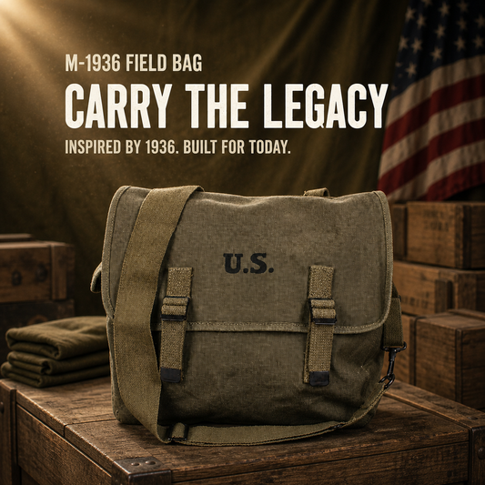 WWII M1936 Heavyweight Canvas Military Crossbody Bag