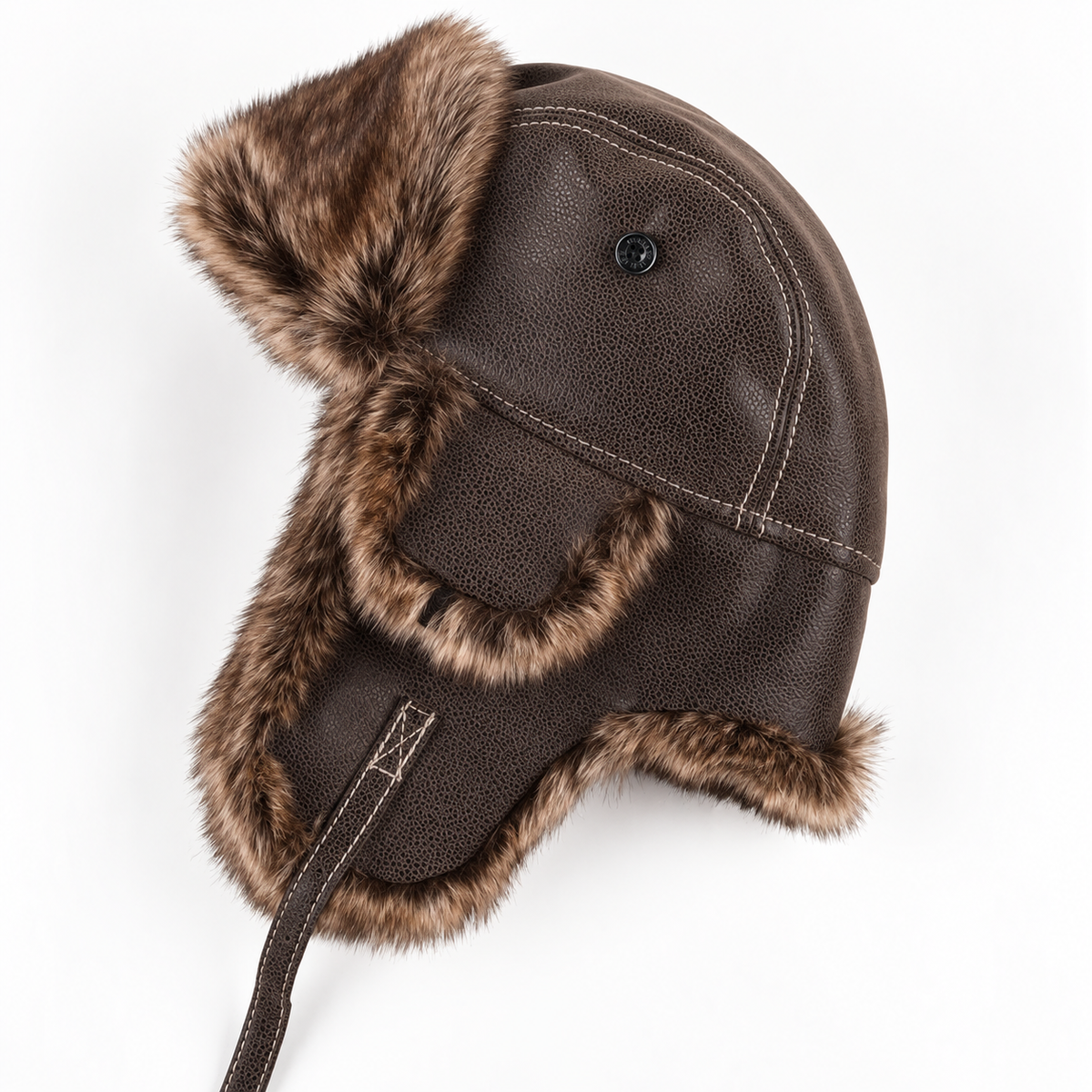 【34% OFF + FREE SHIPPING 🔥 TODAY ONLY】Vintage WWII Fur-Lined Winter Trapper Hat