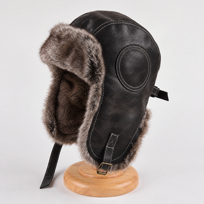 🔥 45% OFF TODAY ONLY 🔥 Vintage WWII  Fur-Lined Aviator Hat